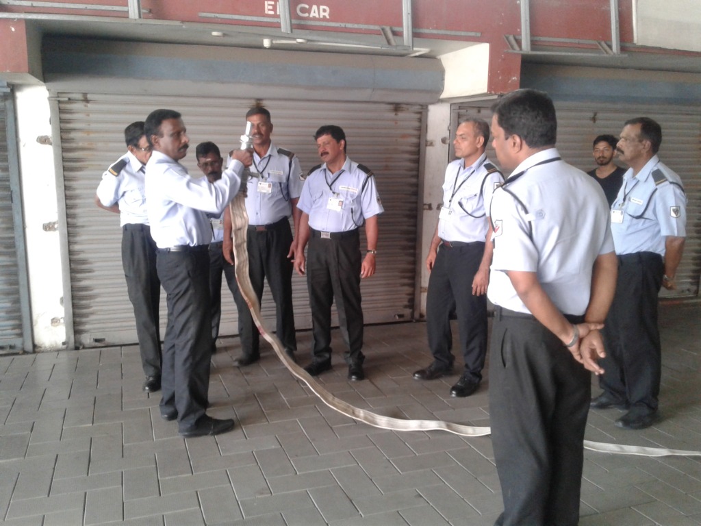 Fire safety and hose drill training